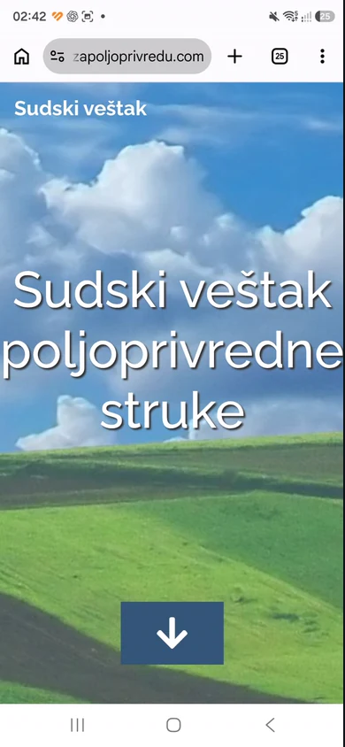 Prethodna verzija na telefonu: generički šablon, naslov preko fotografije.